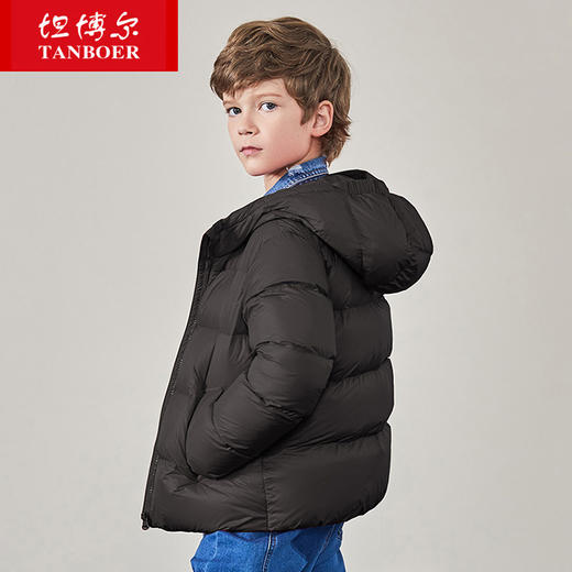 TC19337秋冬新品童装短款时尚休闲保暖连帽轻薄外套羽绒服 商品图0