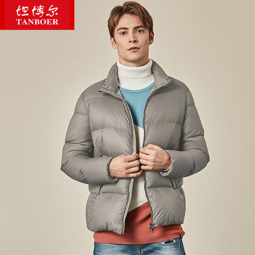TF19355 坦博尔2019新品羽绒服男款轻薄时尚立领保暖面包服冬外套 商品图4