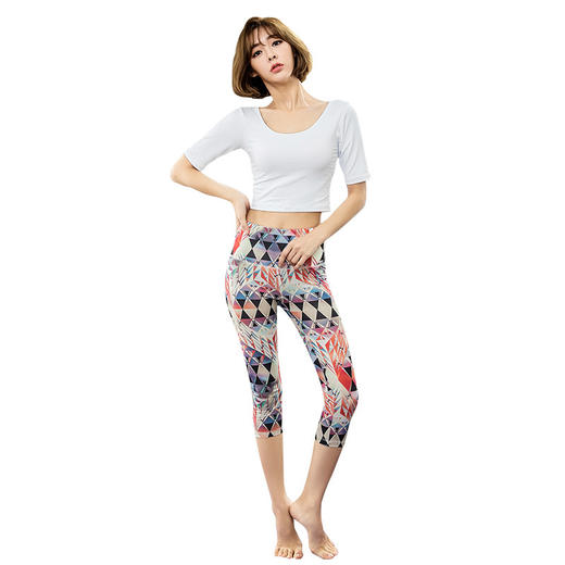 【数码印花瑜伽服套装女】高腰运动套装运动服饰 舞蹈运动健身服 商品图4