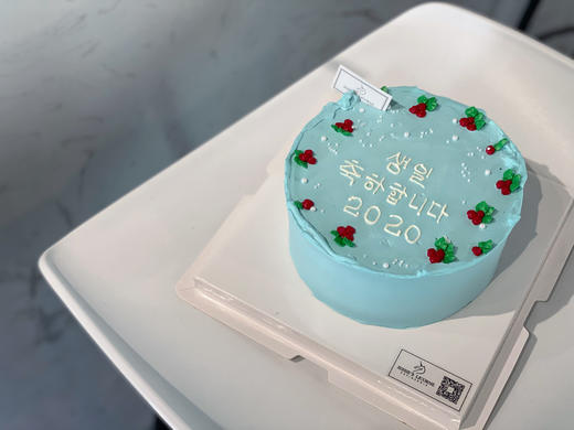 ins风小樱桃马卡龙颜色奶油蛋糕 商品图0