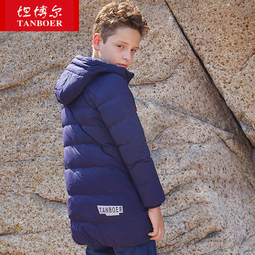 TC18610 坦博尔羽绒服女童装新款口袋连帽中长款羽绒服大童外套 商品图2