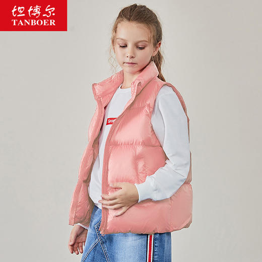 TC19216 坦博尔2019新品男女童羽绒服马甲时尚立领保暖秋冬外套 商品图3
