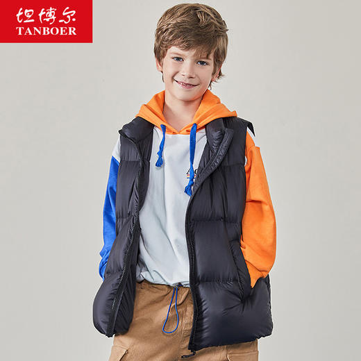 TC19216 坦博尔2019新品男女童羽绒服马甲时尚立领保暖秋冬外套 商品图2
