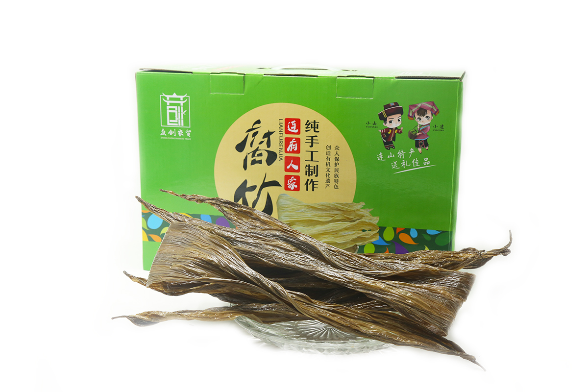 《连府人家》纯黑豆腐竹500g