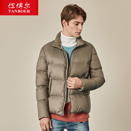 TF19355 坦博尔2019新品羽绒服男款轻薄时尚立领保暖面包服冬外套 商品图3