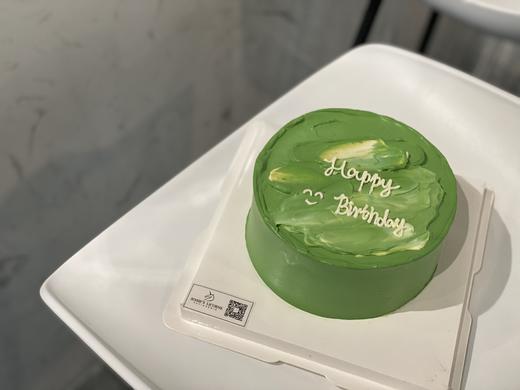 ins风简约绿色抹面奶油生日蛋糕 商品图0