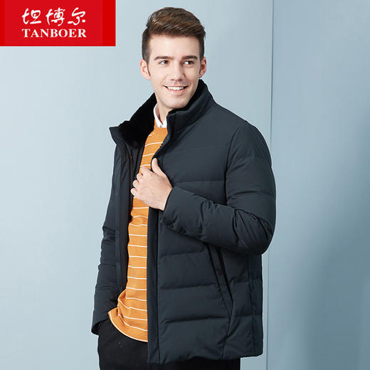 TA18557 坦博尔小立领带獭兔毛短款面包 商品图1