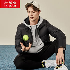 TF19355 坦博尔2019新品羽绒服男款轻薄时尚立领保暖面包服冬外套