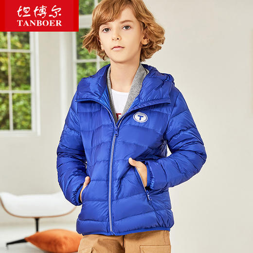 TC19210 坦博尔2019秋冬新品童装轻羽绒短款连帽 商品图2