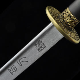 刻花苗刀 纯手工锻打 花纹钢材质 武术用品 礼品 工艺品 收藏品未开刃