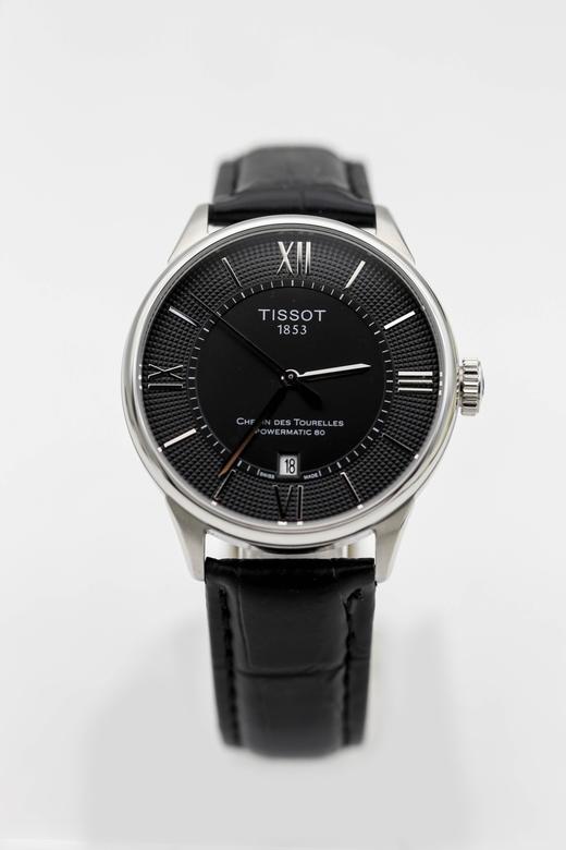 原单品质 Tissot 天梭  杜鲁尔系列 经典T099. 杜鲁尔自动机械表，黄晓明同款 原厂配件➕进口机械机芯。蓝宝石玻璃，尺寸：42mm*10.89mm 商品图4