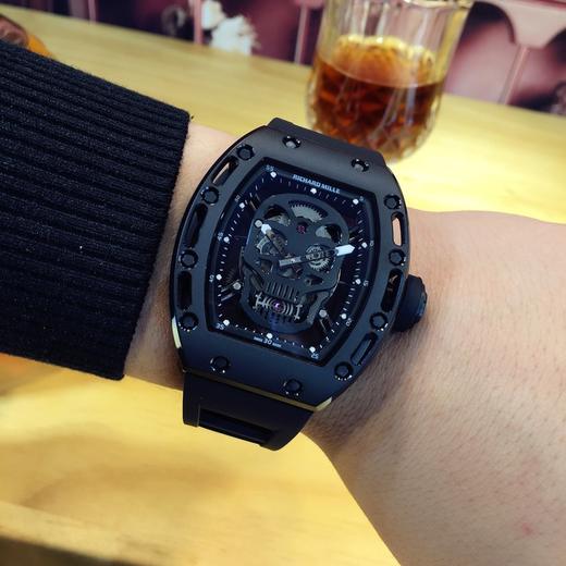 【Richard Mille 】理查RM052颅骨腕表全新延续特别版金鬼款  骷髅头图案更惊悚炫酷抢眼敖，装置原装进口机械机芯，沿用高度纯钢铸造壳身，注重每一处细节 商品图5