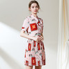QPE-T205382夏季新款女装百褶裙两件套 商品缩略图1