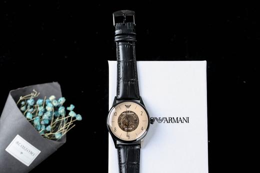 阿玛尼时尚皮带男女表时尚镂空全自动机械表  Armani AR1981 提高逼格 商品图6