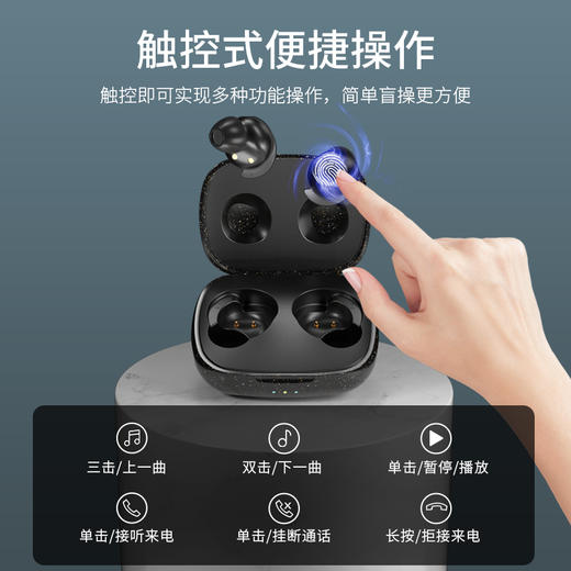 爱奇艺i71 真无线蓝牙耳机双耳iQD40入耳式运动跑步隐形迷你小型新概念超长待机续航索尼苹果华为小米通用 商品图2