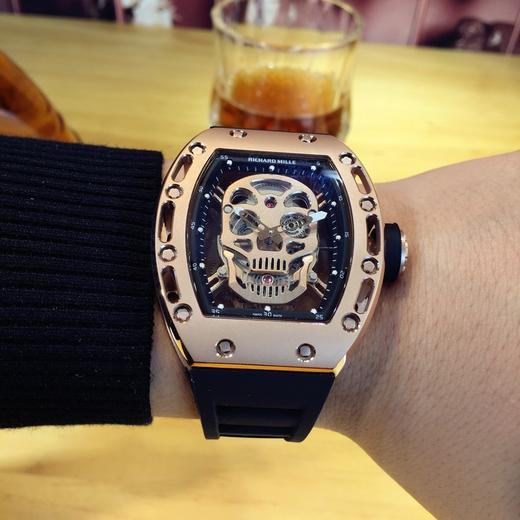 【Richard Mille 】理查RM052颅骨腕表全新延续特别版金鬼款  骷髅头图案更惊悚炫酷抢眼敖，装置原装进口机械机芯 商品图4