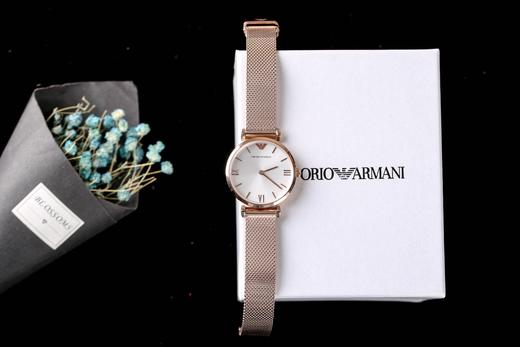 原厂阿玛尼原单品牌：EMPORIO ARMANI／阿玛尼型号：ar1956机芯种类：石英表手表种类：女表表盘形状：316L精钢表带 商品图0