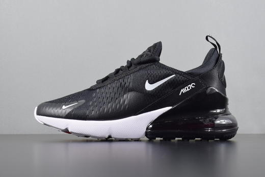 Nike Max 270  耐克半掌气垫跑步鞋黑白白黑白色 商品图0