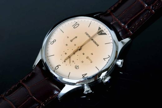 【阿玛尼】Armani/阿玛尼手表男经典时尚休闲钢带石英表 商品图4