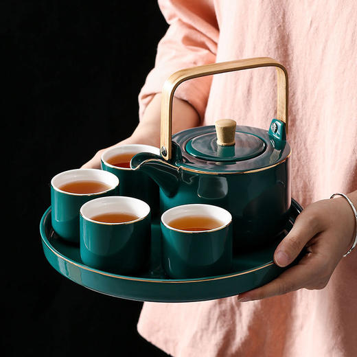 【陶瓷茶壶套装家用】尚恩陶艺功夫茶具花茶下午茶杯子居家日用礼盒装 商品图0