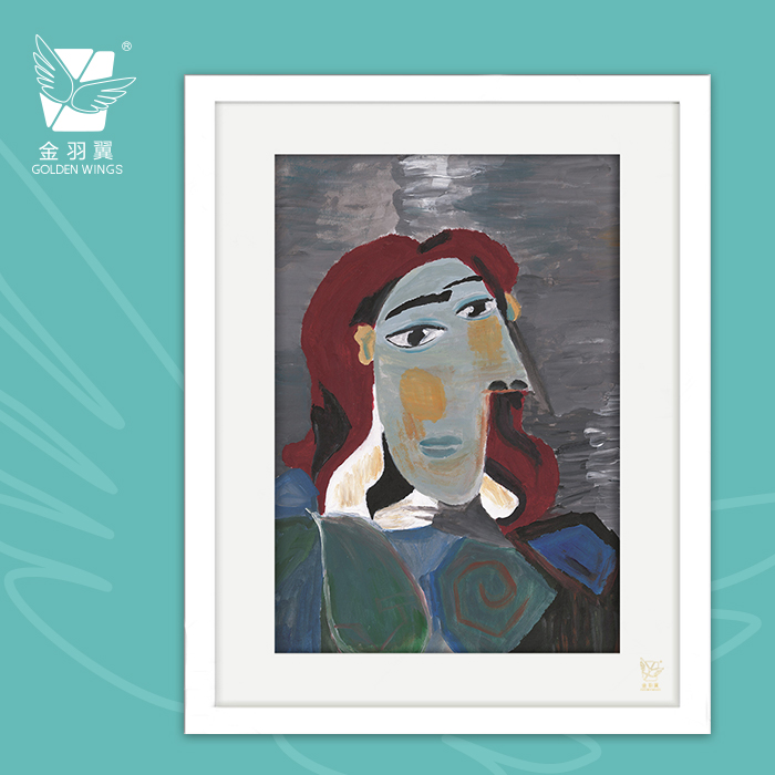 装饰画《姿态》 金羽翼残障小艺术家手绘作品 复制画/原画