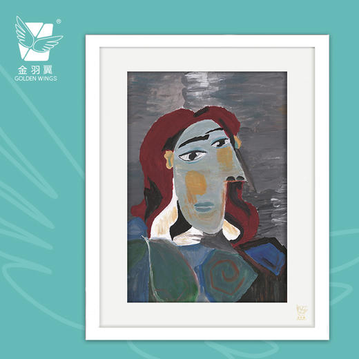 装饰画《姿态》 金羽翼残障小艺术家手绘作品 复制画/原画 商品图0