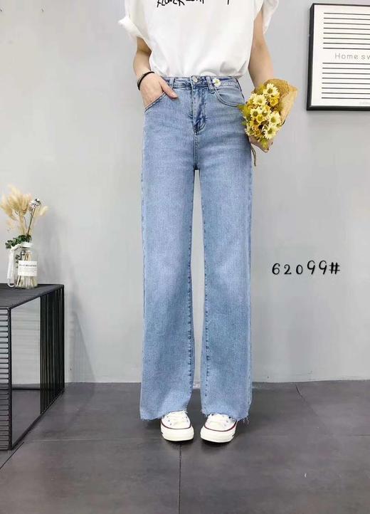 秋然时尚牛仔直筒裤 货号:62099 商品图0