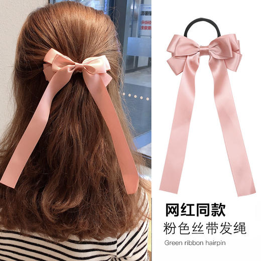 【日系lolita大蝴蝶结发绳发夹】后脑勺发饰横夹弹簧夹发卡夹子时尚饰品jk头饰 商品图6
