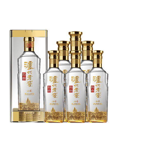 【特曲官旗】52度泸州老窖特曲酒 晶彩 500ml*6 商品图0