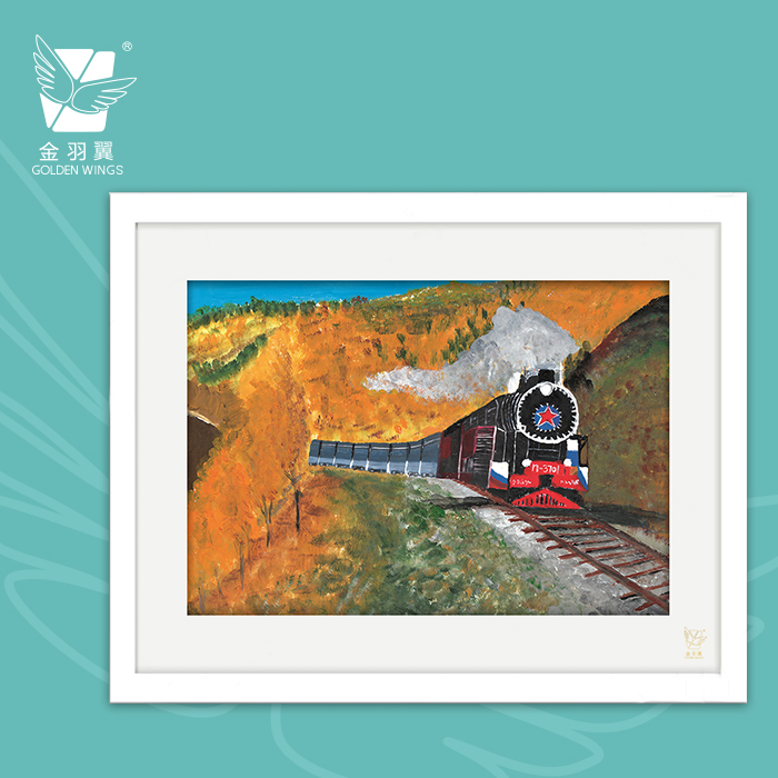 装饰画《梦之旅》 金羽翼残障小艺术家手绘作品 复制画/原画