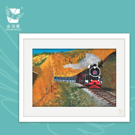 装饰画《梦之旅》 金羽翼残障小艺术家手绘作品 复制画/原画 商品图0