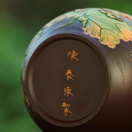 【陈泰源】【红色荷花中号杯】主人杯 商品图4