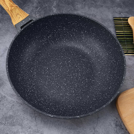 【赠锅铲锅盖】巴本豪森麦饭石炒锅——好用健康的不沾炒锅 商品图3