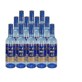 【泸州老窖酒名堂】二曲白酒（蓝瓶装2017版）42度500ml*12