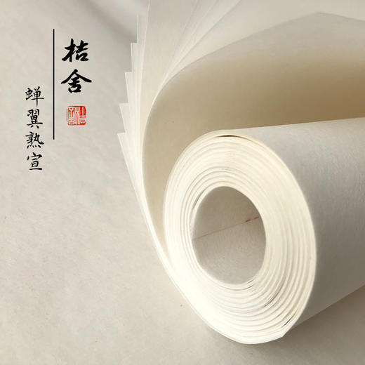 【桔舍】精品蝉翼熟宣古法传统纯手工四尺六尺工笔小楷白描专用 商品图2