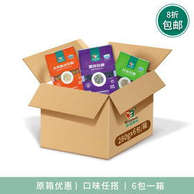 【6包装】无小麦全谷物零添加非油炸素食面条 280g套装X6
