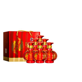 【泸州老窖酒名堂】52度泸州福福之韵白酒 500ml*2*3