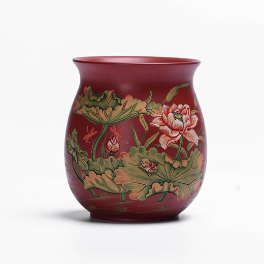 【陈泰源】【红色荷花中号杯】主人杯 商品图5