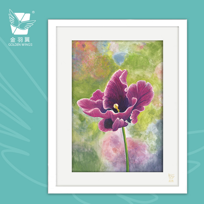 装饰画《芳华》 金羽翼残障小艺术家手绘作品 复制画/原画