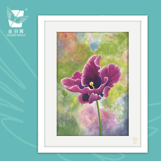 装饰画《芳华》 金羽翼残障小艺术家手绘作品 复制画/原画 商品图0