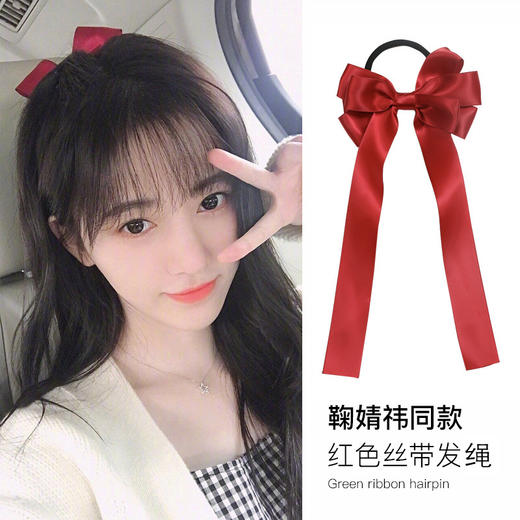 【日系lolita大蝴蝶结发绳发夹】后脑勺发饰横夹弹簧夹发卡夹子时尚饰品jk头饰 商品图10