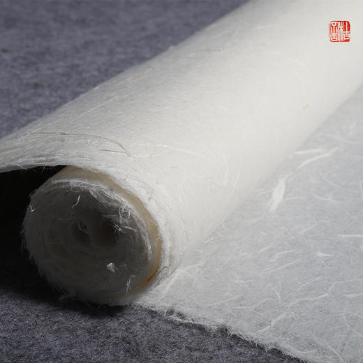 【桔舍】纯手工云龙皮纸半生熟宣纸四尺长纤维国画毛笔书法专用纸 商品图3