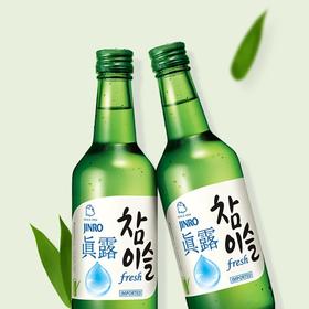 新真露竹炭酒（原味绿盖）360ml  8801048951000   1*20