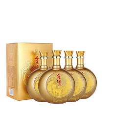 52度 金泸州白酒金醉月999ml*4【泸州老窖酒名堂】