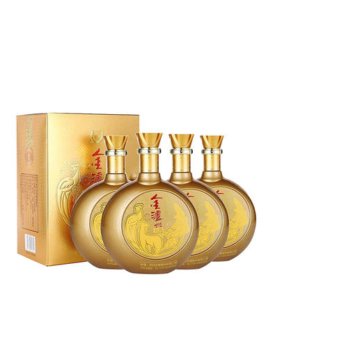 52度 金泸州白酒金醉月999ml*4【泸州老窖酒名堂】 商品图0