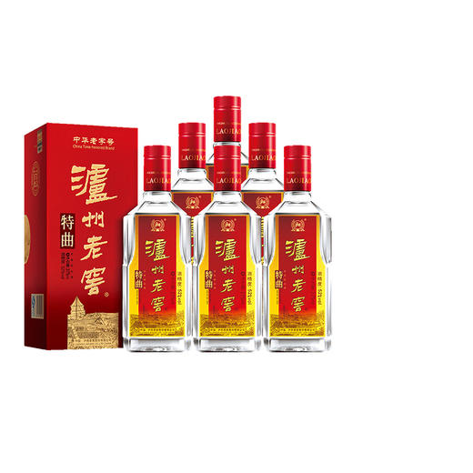 【特曲官旗】52度泸州老窖中华老字号特曲  375ml*6 浓香型白酒 商品图0
