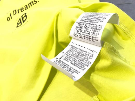 点此购买 巴黎世家荧光黄宽松短袖t恤 ks144048 商品图12