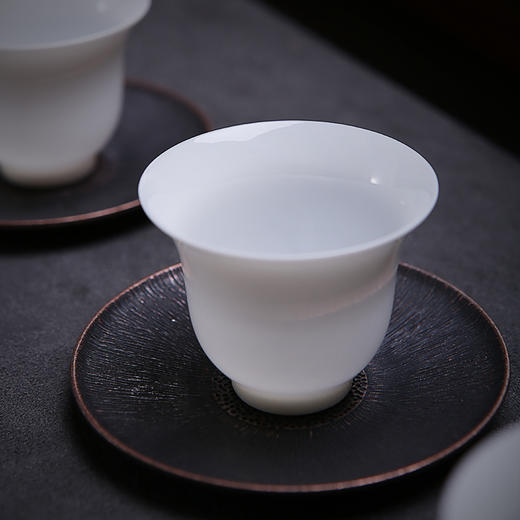 【茶杯/品茗杯】定制玉瓷22k杯6入薄胎甜白闻香杯茶杯 商品图1
