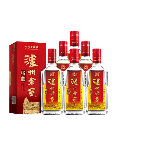 【特曲官旗】52度泸州老窖中华老字号特曲500ml*6 整箱 （第九代）浓香型白酒 商品图0