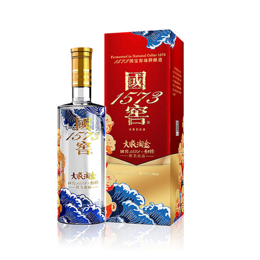 【泸州老窖酒名堂】52度 国窖1573艺术新春酒（大浪淘金方力钧版）500ml 商品图0